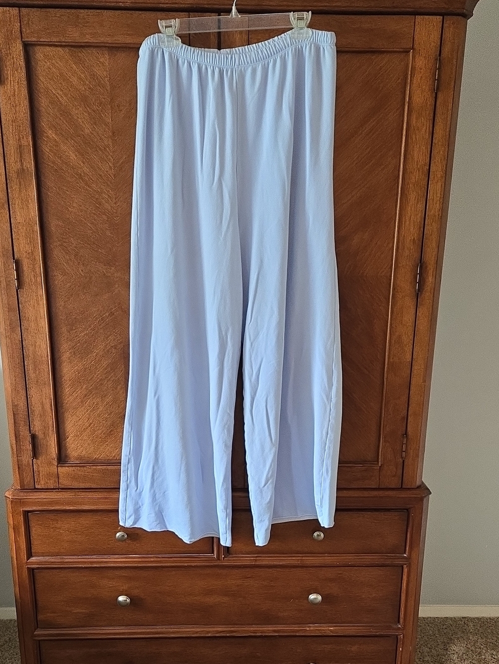 aerie Pale Blue Wide-Leg Lounge Pants
